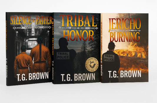6. Three-Book-Bundle - T.G. Brown Signed Complete Warren Lawson Series - (Book 1 WL Series) Jericho Burning (Book 2 WL Series) and Silence Thy Father (A prequel to the WL series)
